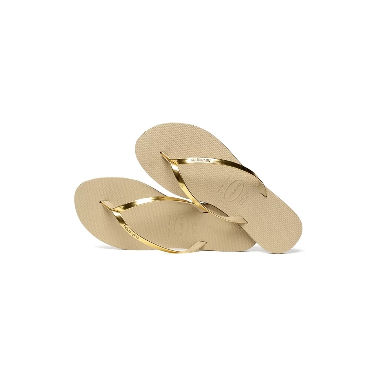 Sandália Havaianas Chinelo You Met Areia/Dourado Claro Sandália Havaianas Chinelo You Met Areia/Dourado Claro