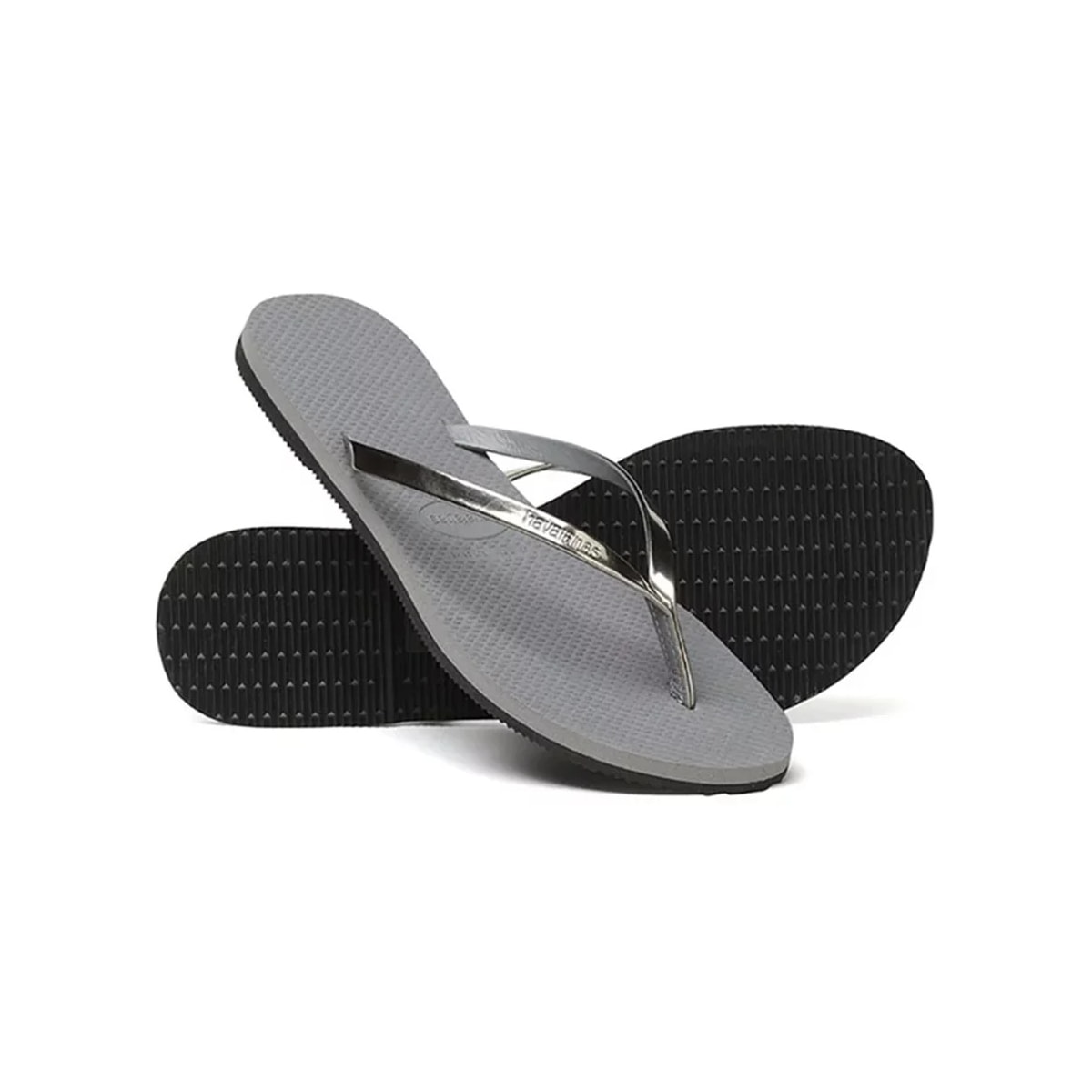 Sandália Havaianas Chinelo You Met Cinza Aço Sandália Havaianas Chinelo You Met Cinza Aço