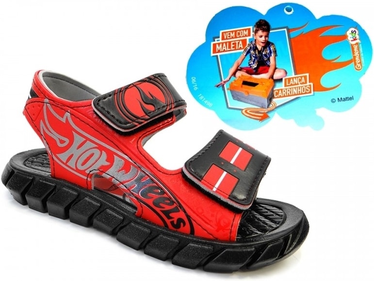 Sandalia hot wheels com carrinho Clearance