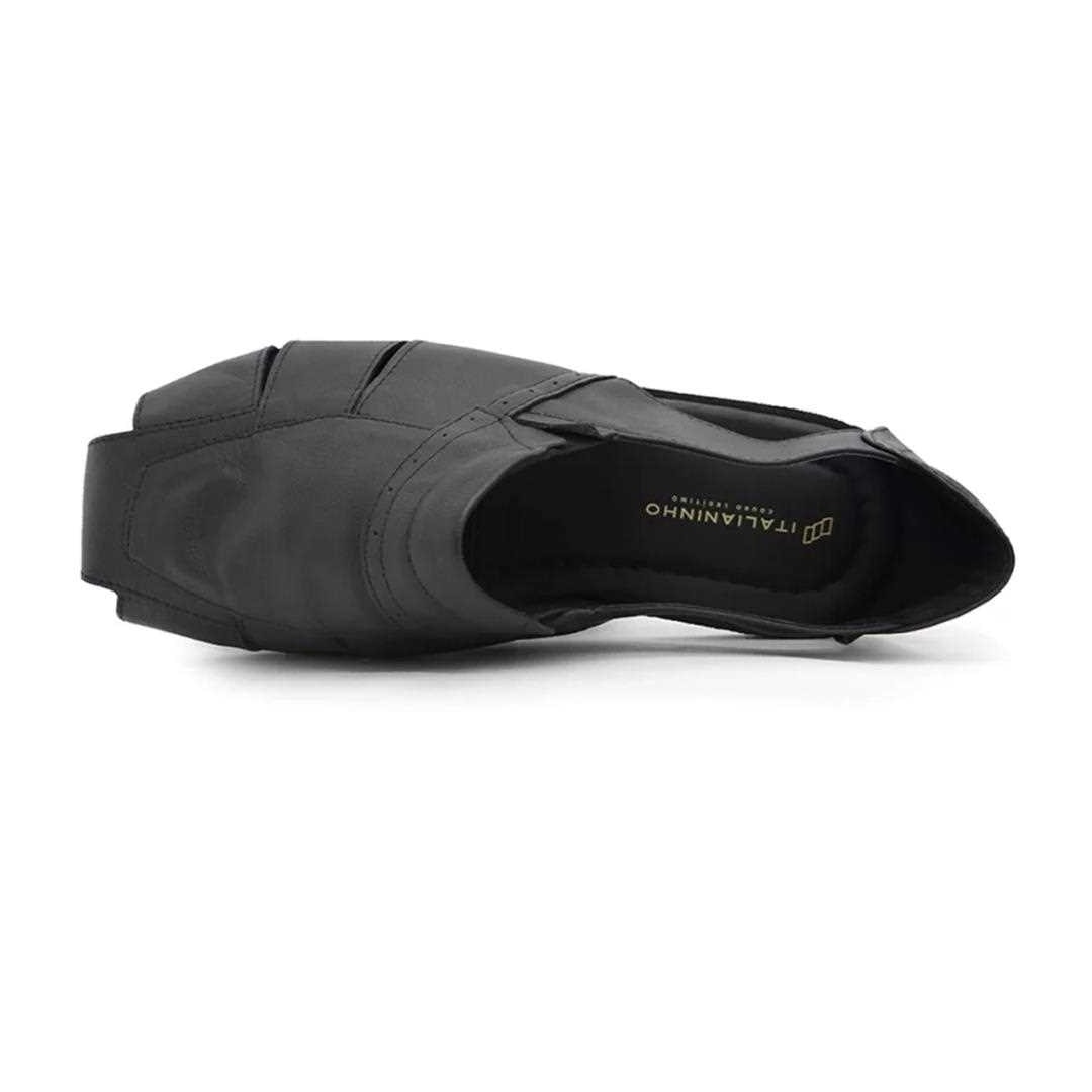 Sandália Italianinho De Couro 34719 Preto Sandália Italianinho De Couro 34719 Preto