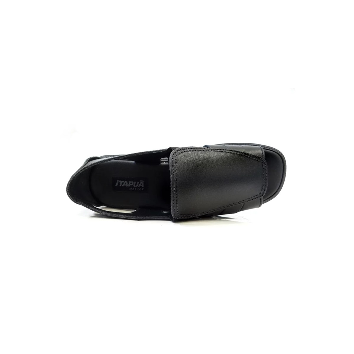 Sandália Itapuã De Couro Masculina 1602Z18 Preto