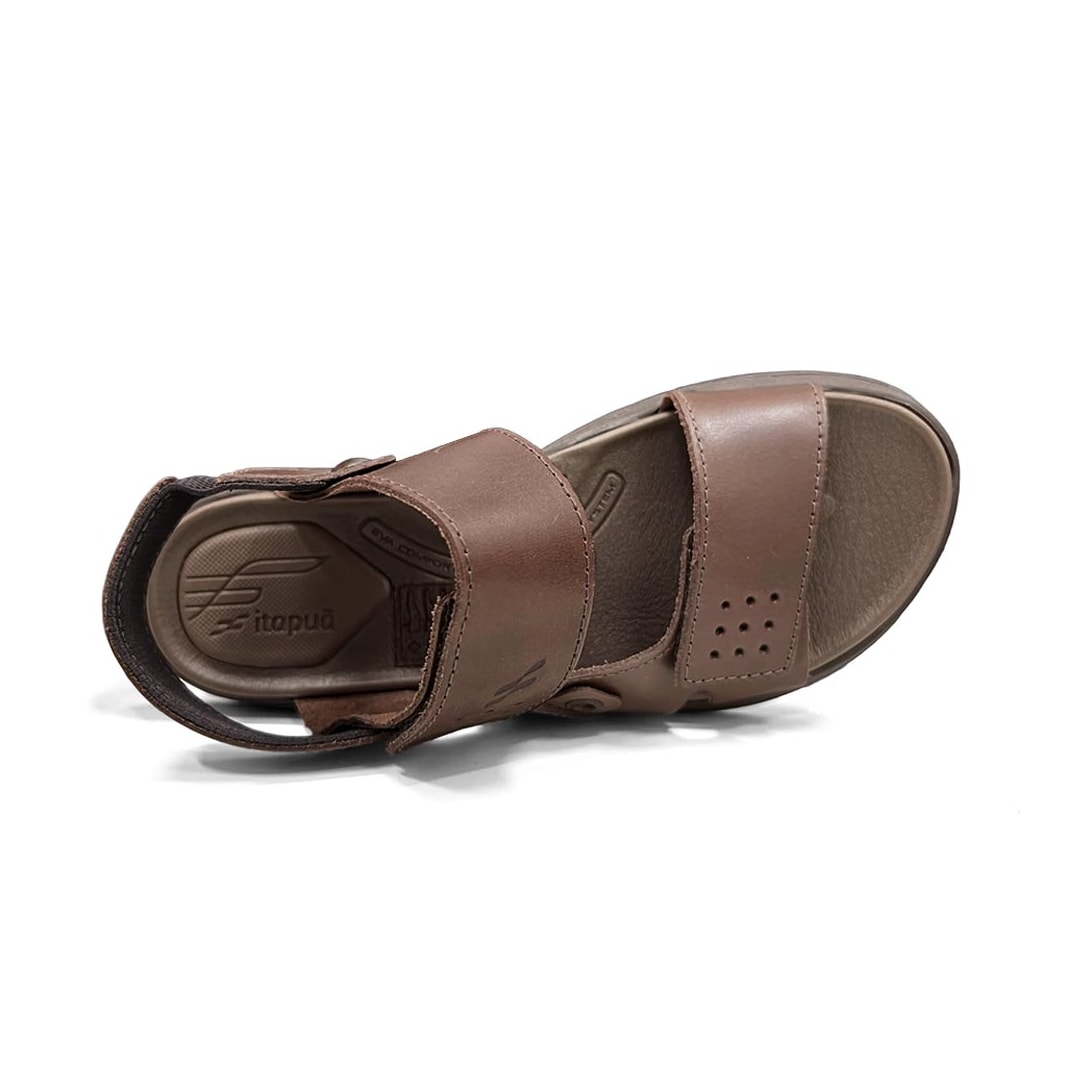 Sandália Itapuã Masculina Couro Doca 1252 Pinhao