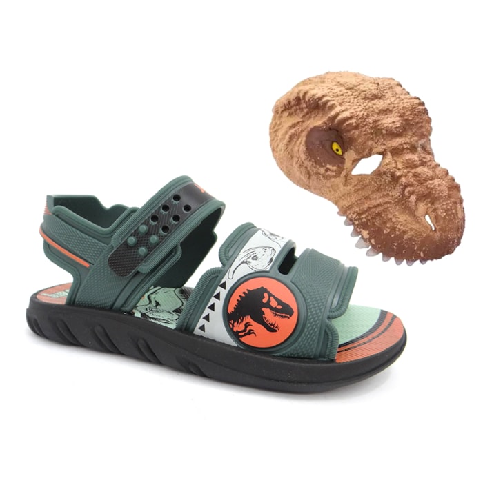 SANDALIA JURASSIC PARK MASK ADVENT MENINO GRENDENE PRETO VERDE SANDALIA JURASSIC PARK MASK ADVENT MENINO GRENDENE PRETO VERDE