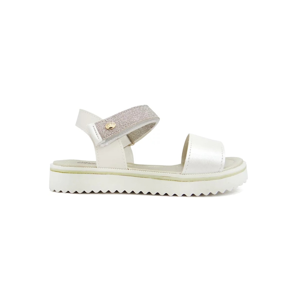 Sandália Klin Infantil Lola 420034 Off White/Dourado Sandália Klin Infantil Lola 420034 Off White/Dourado