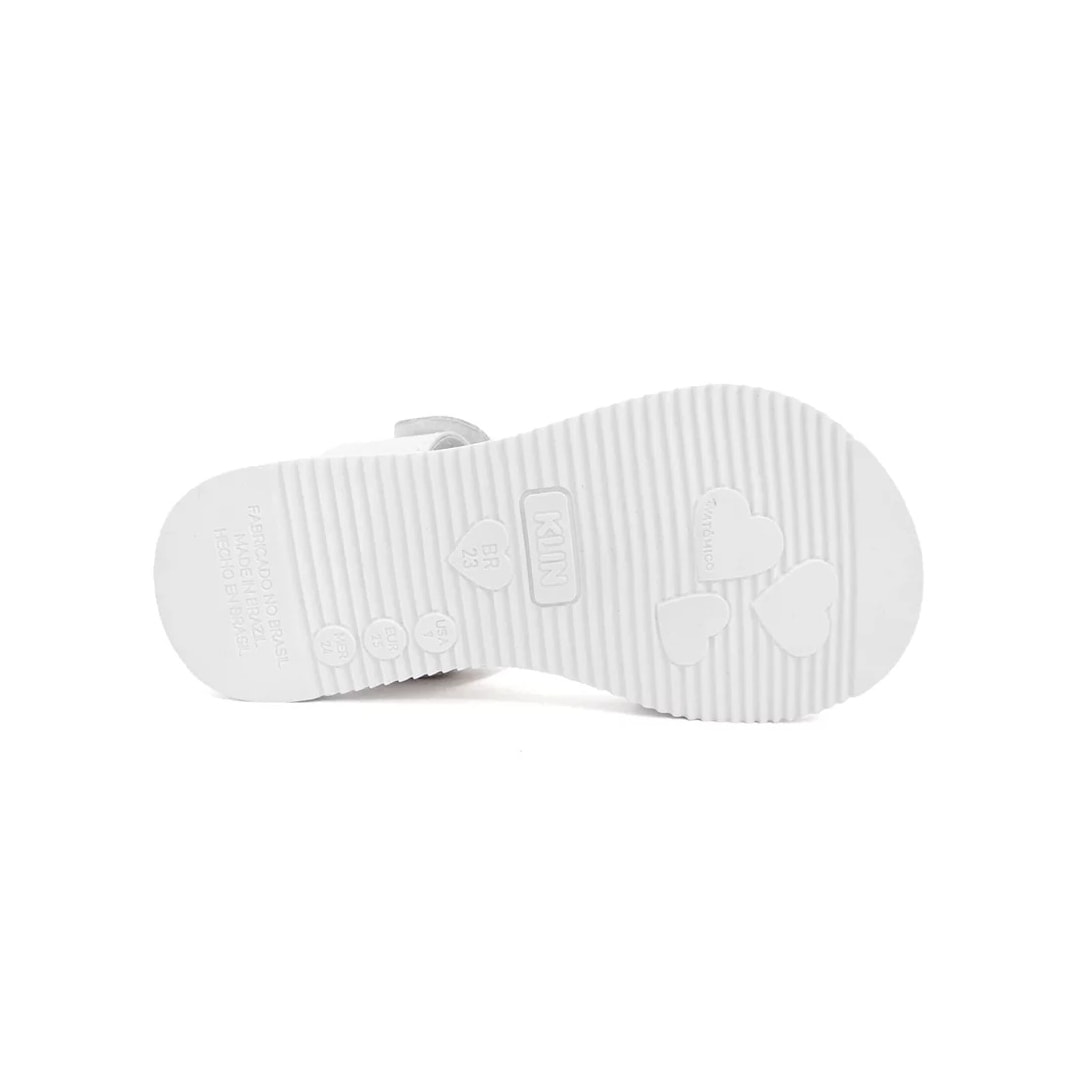Sandália Klin Infantil Lolinha 421031 Branco/Rosa