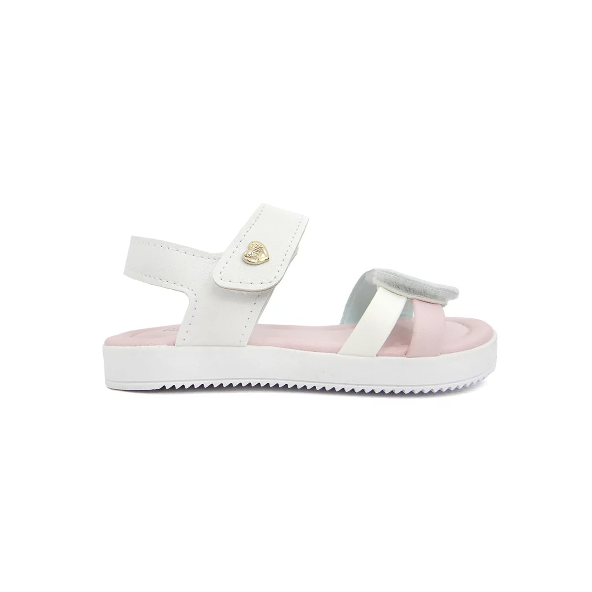 Sandália Klin Infantil Lolinha 421031 Branco/Rosa Sandália Klin Infantil Lolinha 421031 Branco/Rosa