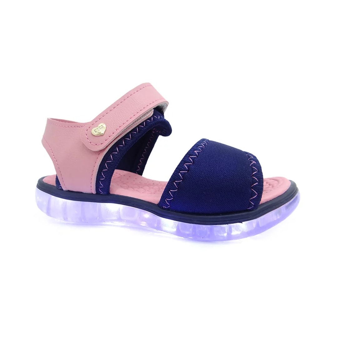 Sandália Klin Infantil Papete Light 229004 Marinho/Rosa Sandália Klin Infantil Papete Light 229004 Marinho/Rosa