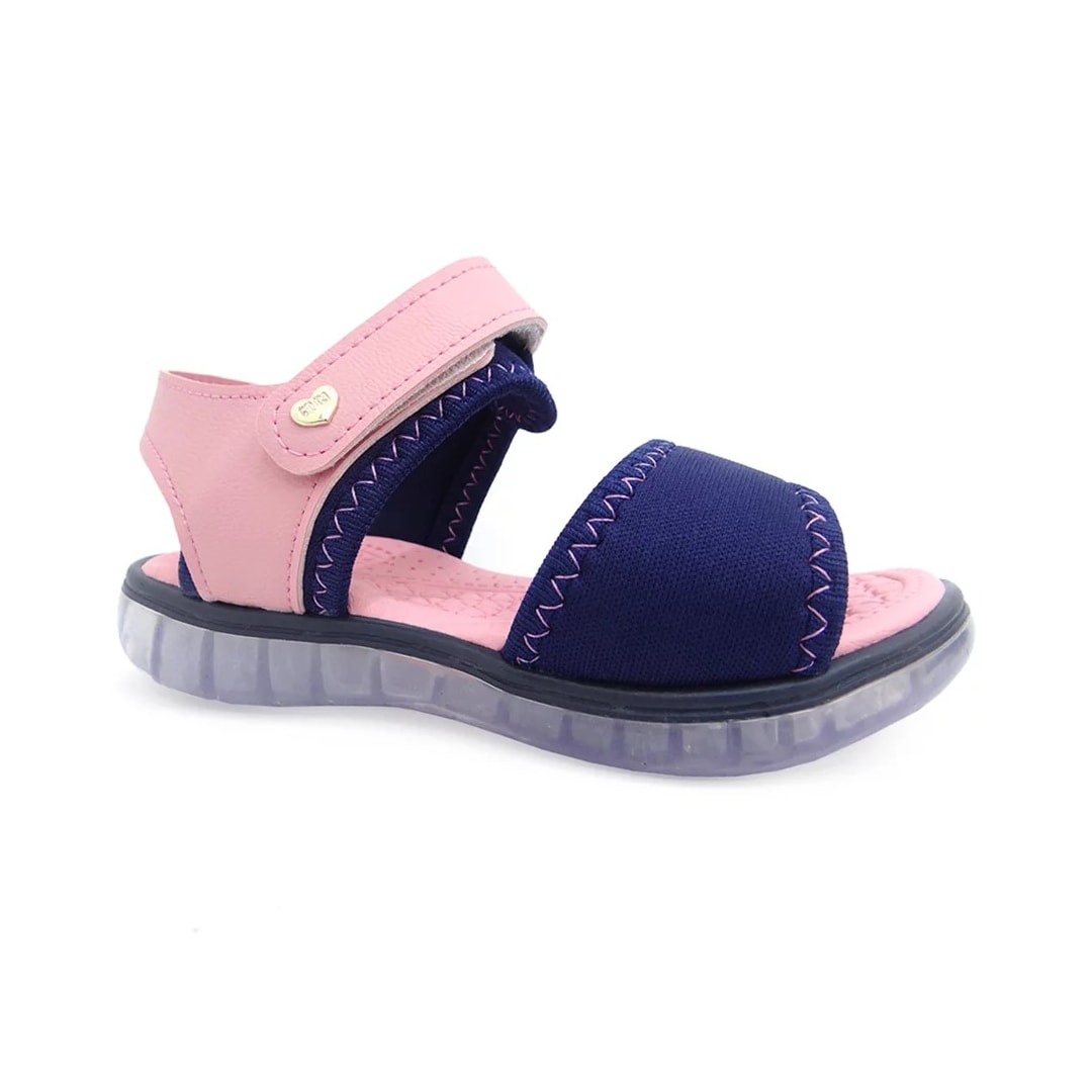 Sandália Klin Infantil Papete Light 229004 Marinho/Rosa