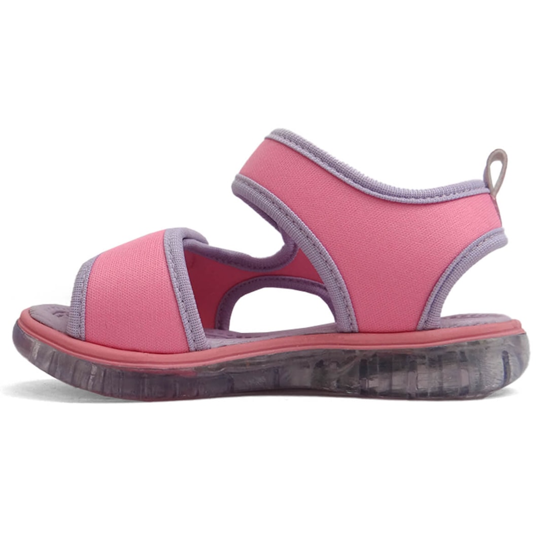 Sandália Klin Infantil Papete Light de Tecido 229012 Rosa Doce
