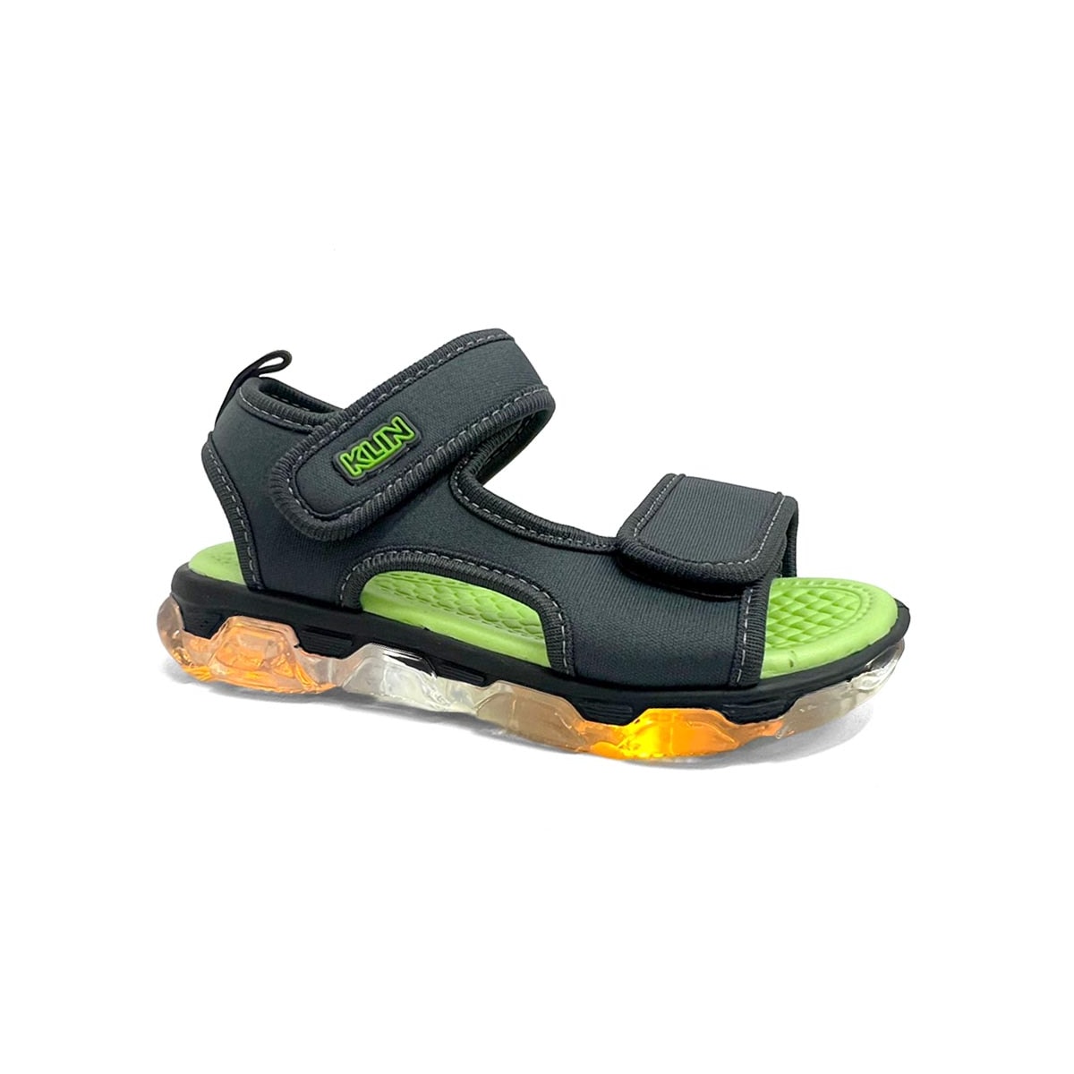 Sandália Klin Infantil Papete Light Tecido 132068 Grafite Sandália Klin Infantil Papete Light Tecido 132068 Grafite