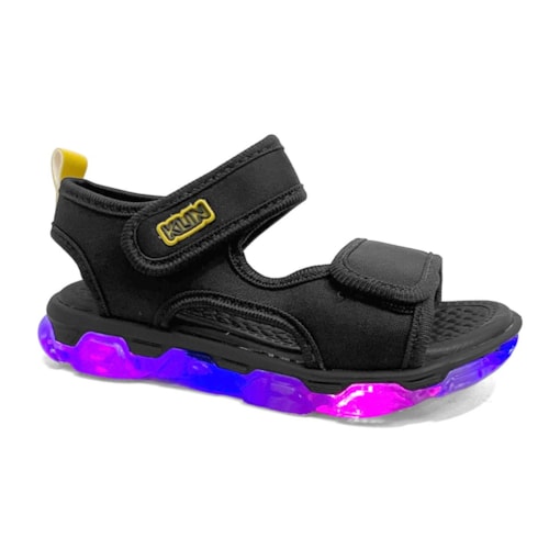 Sandália Klin Infantil Papete Light Tecido 132068 Preto
