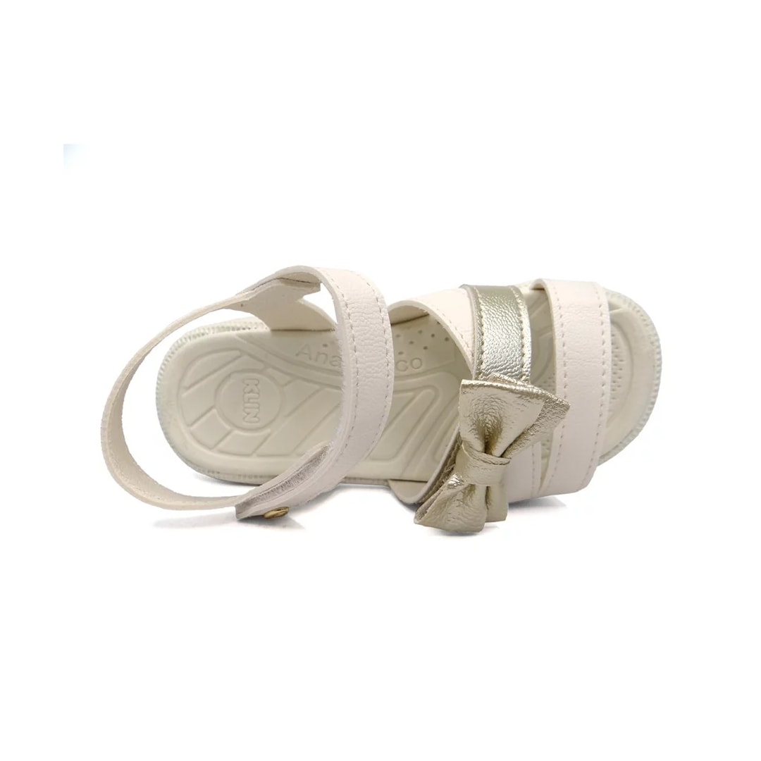 Sandália Klin Infantil Tic Tac Casual 171204 Off White