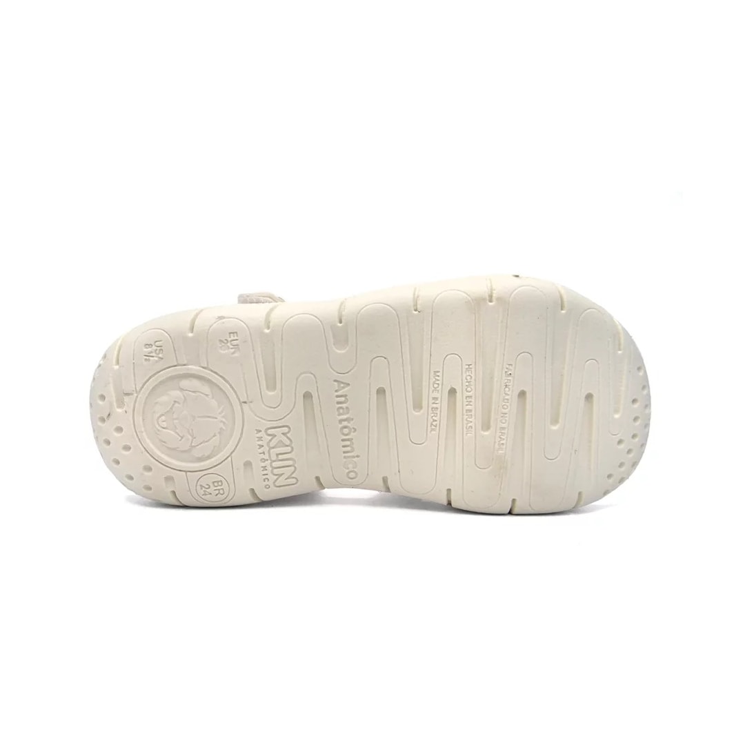 Sandália Klin Infantil Tic Tac Casual 171204 Off White
