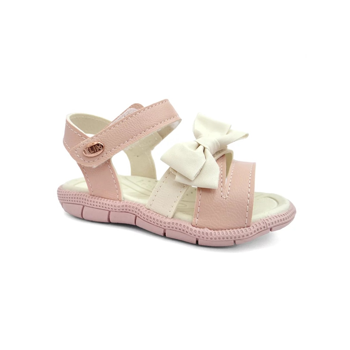 Sandália Klin Infantil Tic Tac Casual 171204 Rosa/Off White Sandália Klin Infantil Tic Tac Casual 171204 Rosa/Off White