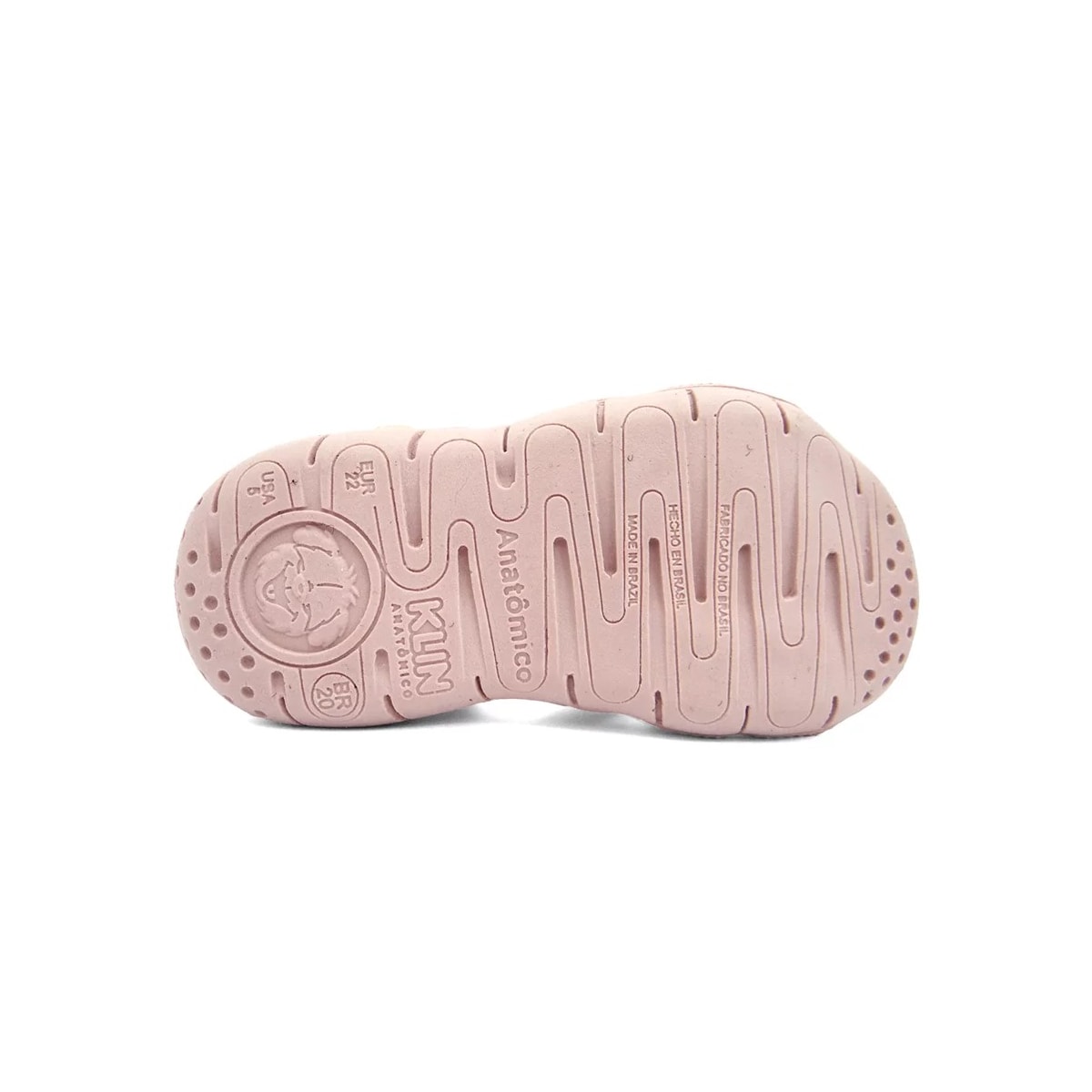 Sandália Klin Infantil Tic Tac Casual 171204 Rosa/Off White