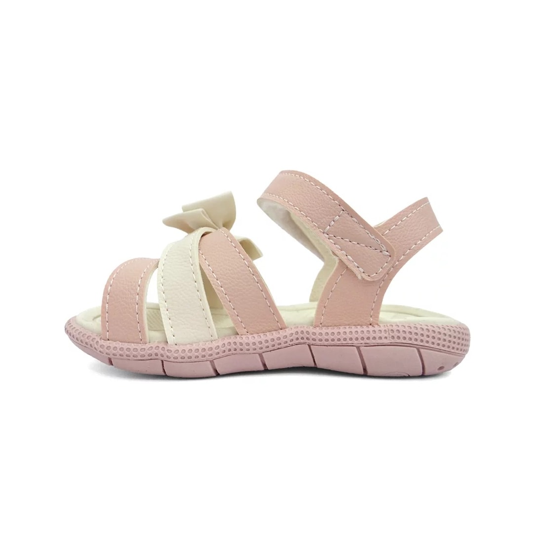 Sandália Klin Infantil Tic Tac Casual 171204 Rosa/Off White