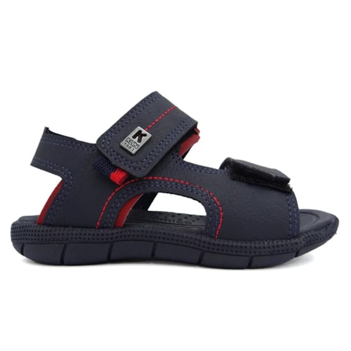 Detalhe - Sandália Klin Infantil Tic Tac Casual 171213 Marinho