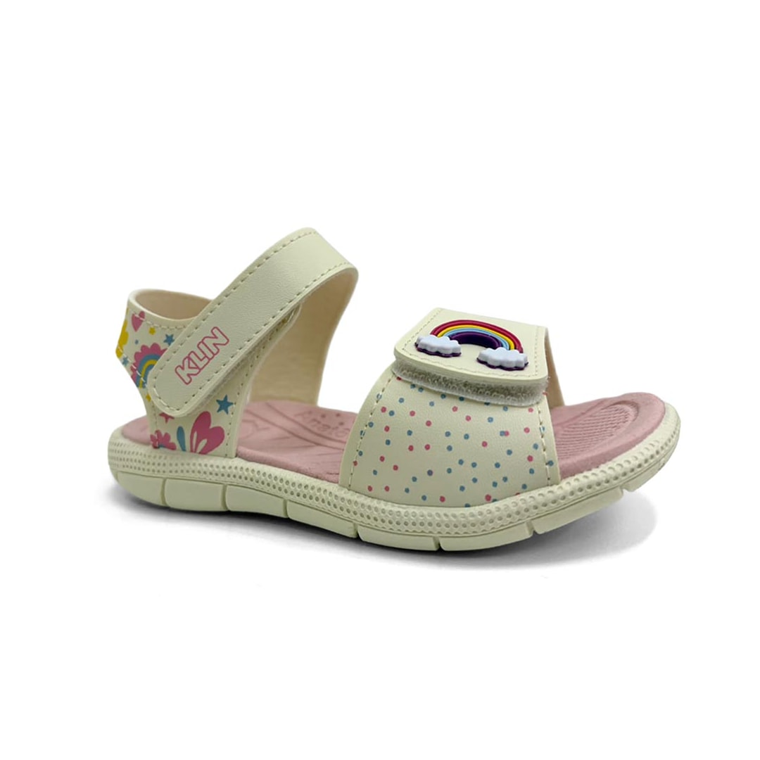 Sandália Klin Infantil Tic Tac Casual Papete Q29049 09 711171 Off White