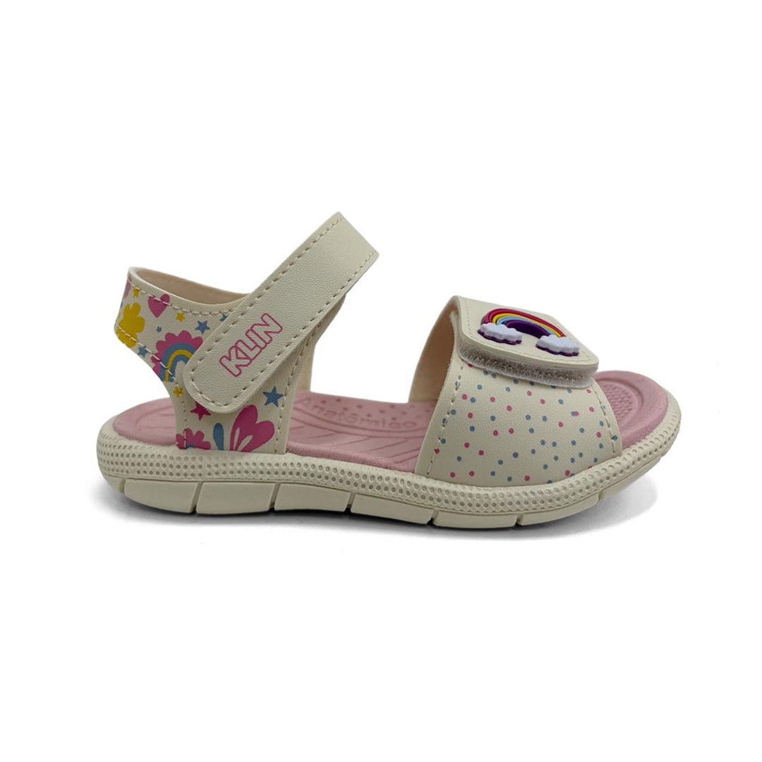 Sandália Klin Infantil Tic Tac Casual Papete Q29049 09 711171 Off White