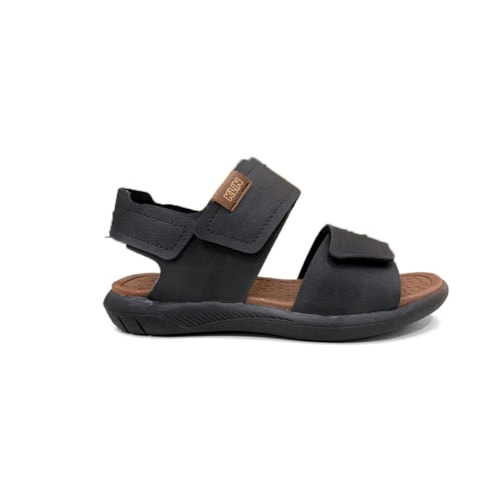 Detalhe - Sandália Klin Infantil Urban Papete 129183 Preto