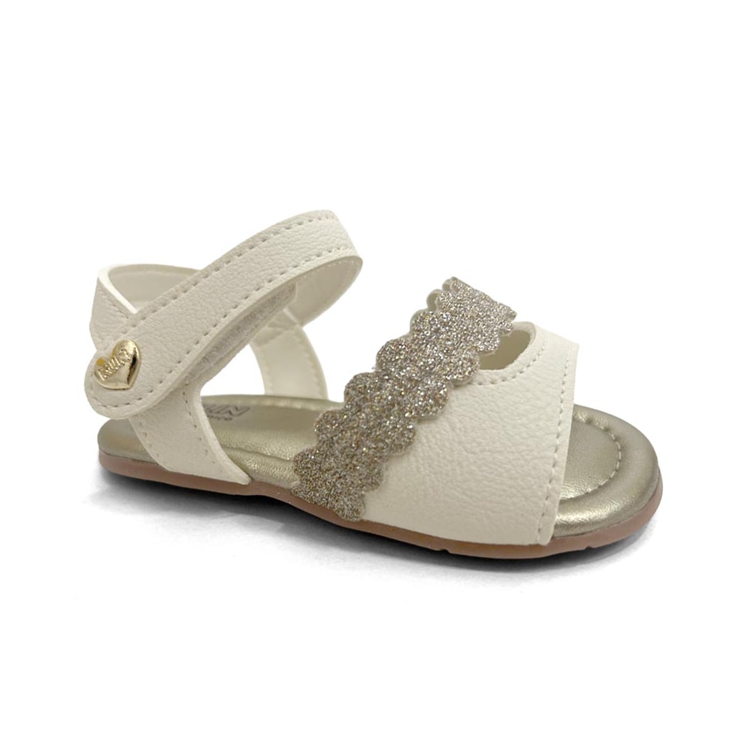 Sandália Klin Menina Baby Cup Cake 515249 Off White