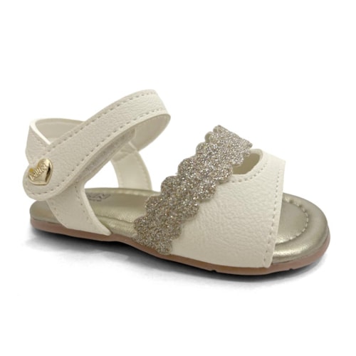 Sandália Klin Menina Baby Cup Cake 515249 Off White