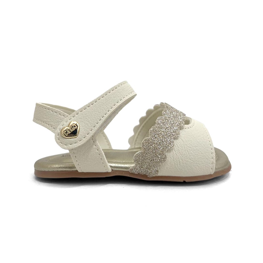 Sandália Klin Menina Baby Cup Cake 515249 Off White