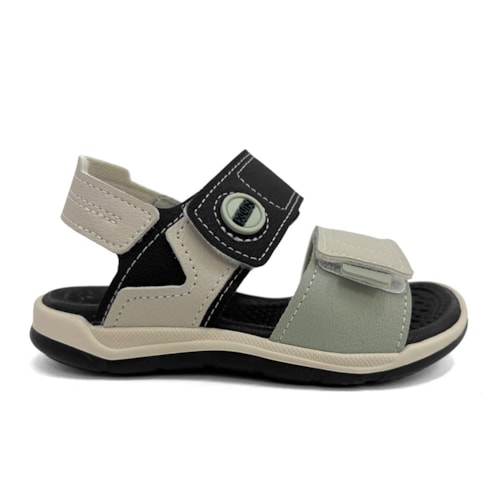 Detalhe - Sandália Klin Menino Line Play Papete 476234 Preto