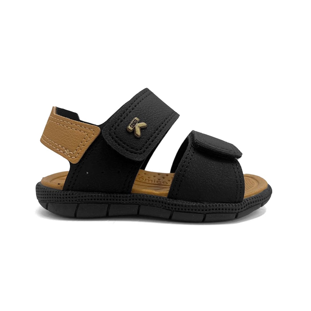 Sandália Klin Menino Tic Tac Casual Papete 171262 Preto Sandália Klin Menino Tic Tac Casual Papete 171262 Preto