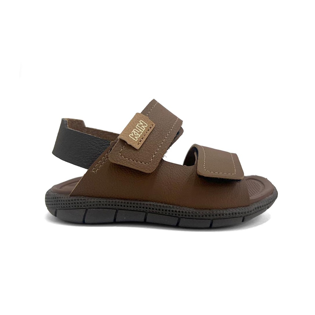 Sandália Klin Menino Tic Tac Casual Papete 171266 Whisky
