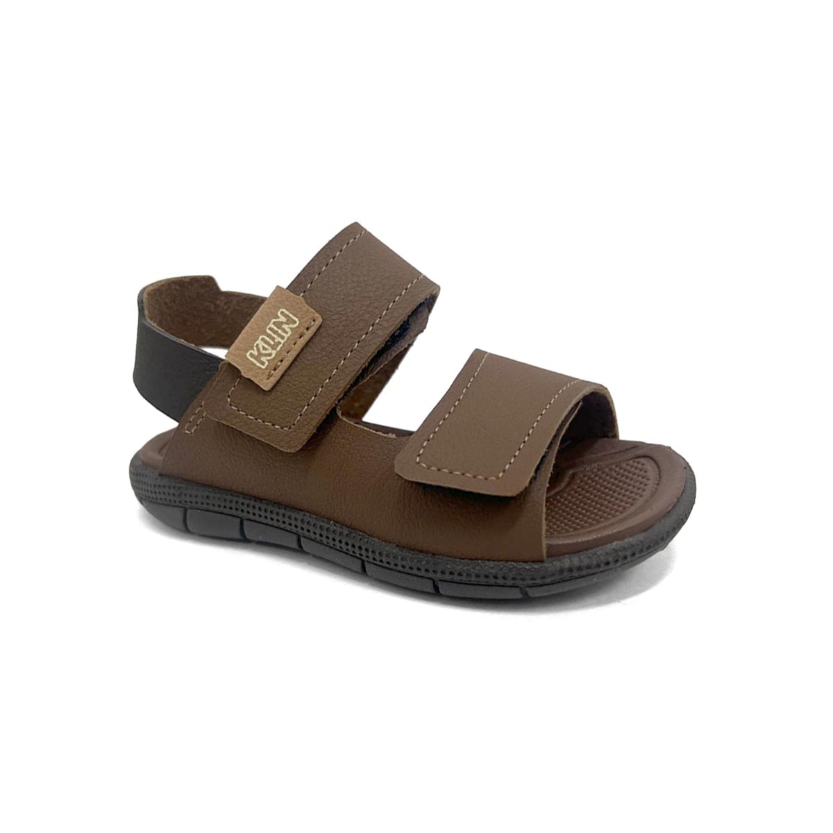 Sandália Klin Menino Tic Tac Casual Papete 171266 Whisky