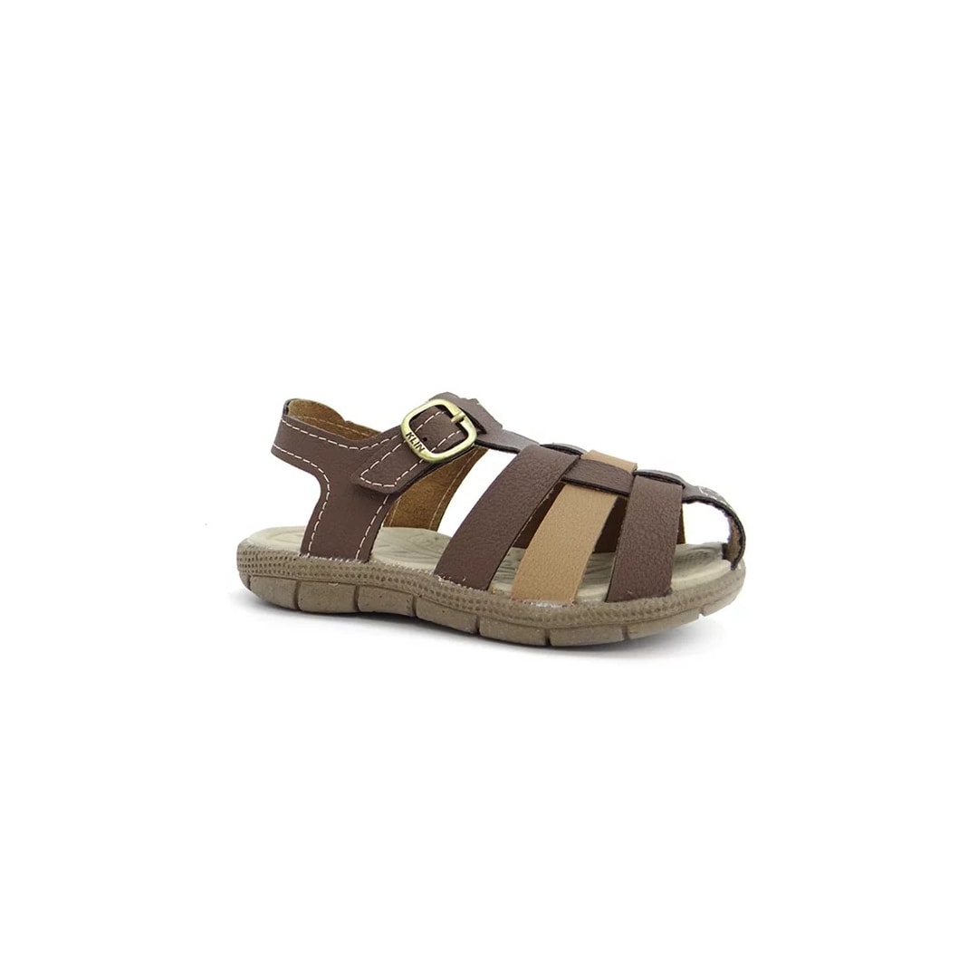 Sandália Klin Papete Infantil 171.075 Chocolate