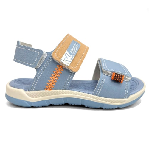 Detalhe - Sandália Klin Papete Infantil Line Play 476219 Azul Oceano