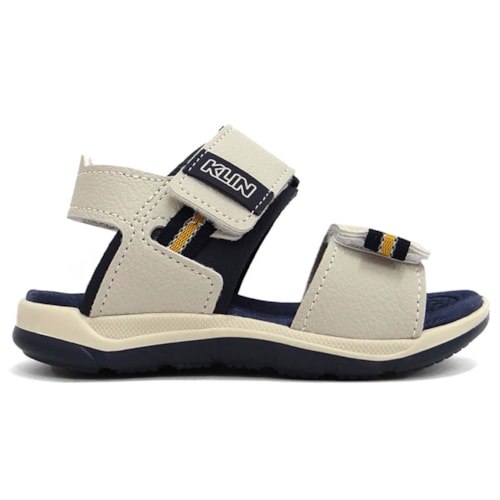 Detalhe - Sandália Klin Papete Infantil Line Play 476228 Linho