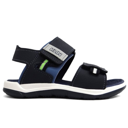 Detalhe - Sandália Klin Papete Infantil Line Play 476228 Marinho