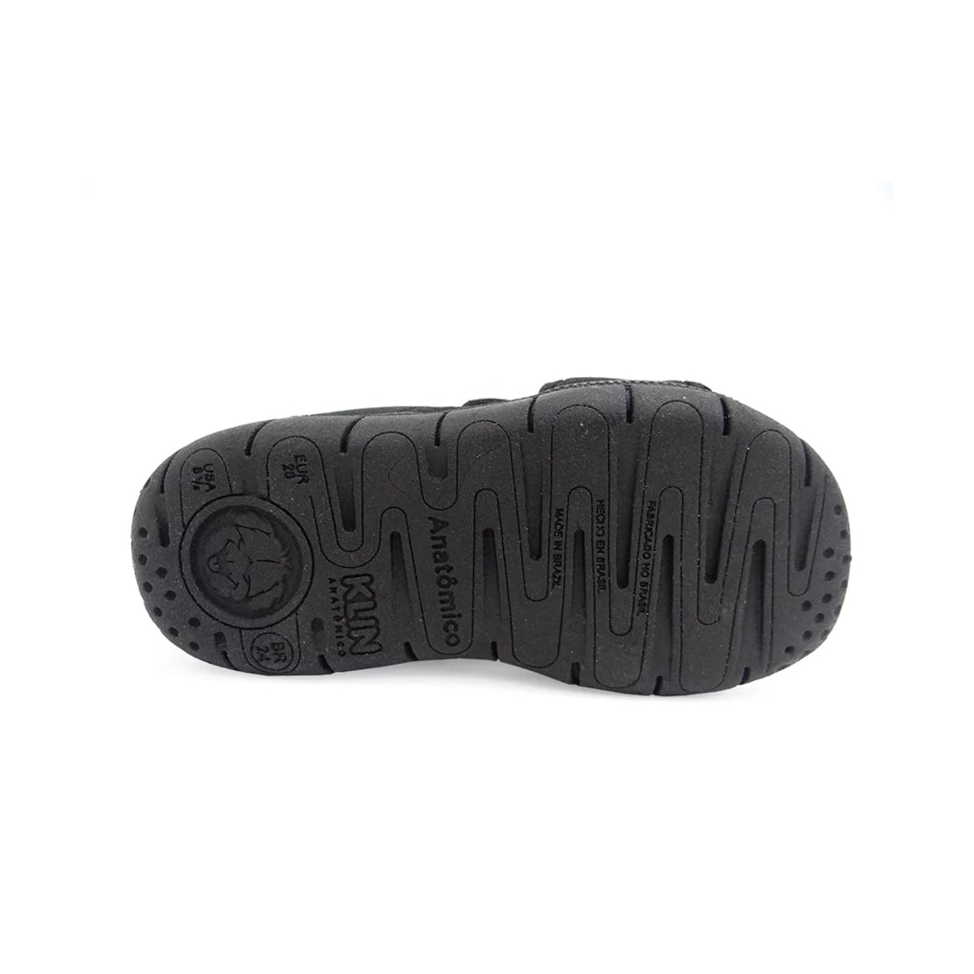 Sandália Klin Papete Infantil Tic Tac 711144 Preto