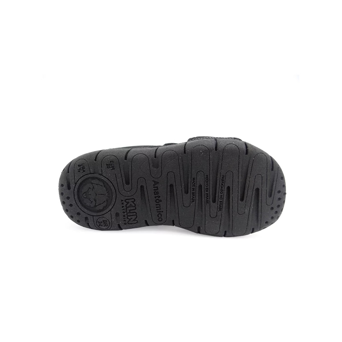 Sandália Klin Papete Infantil Tic Tac 711144 Preto