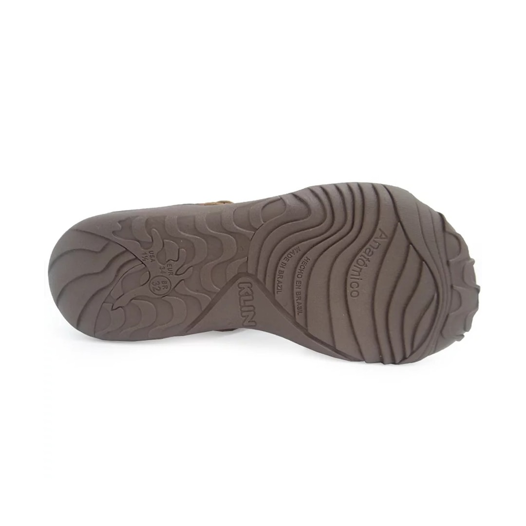 Sandália Klin Papete Infantil Urban 129138 Caramelo/Chocolate