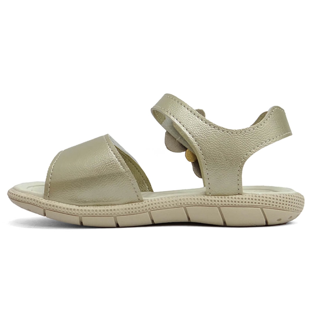 Sandália Klin Papete Kids Menina Tic Tac Casual 171225 Dourado