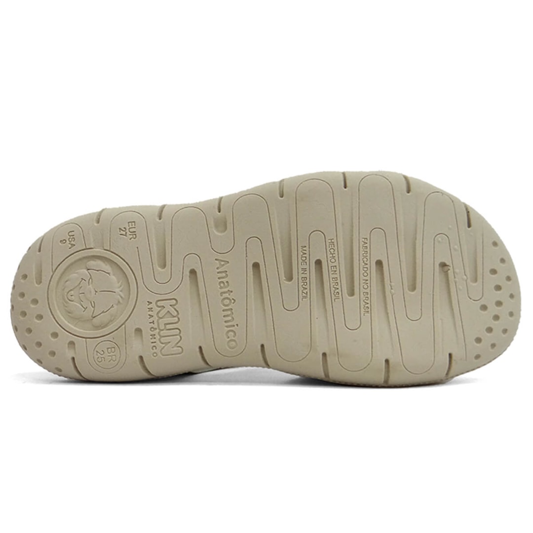 Sandália Klin Papete Kids Menina Tic Tac Casual 171225 Dourado