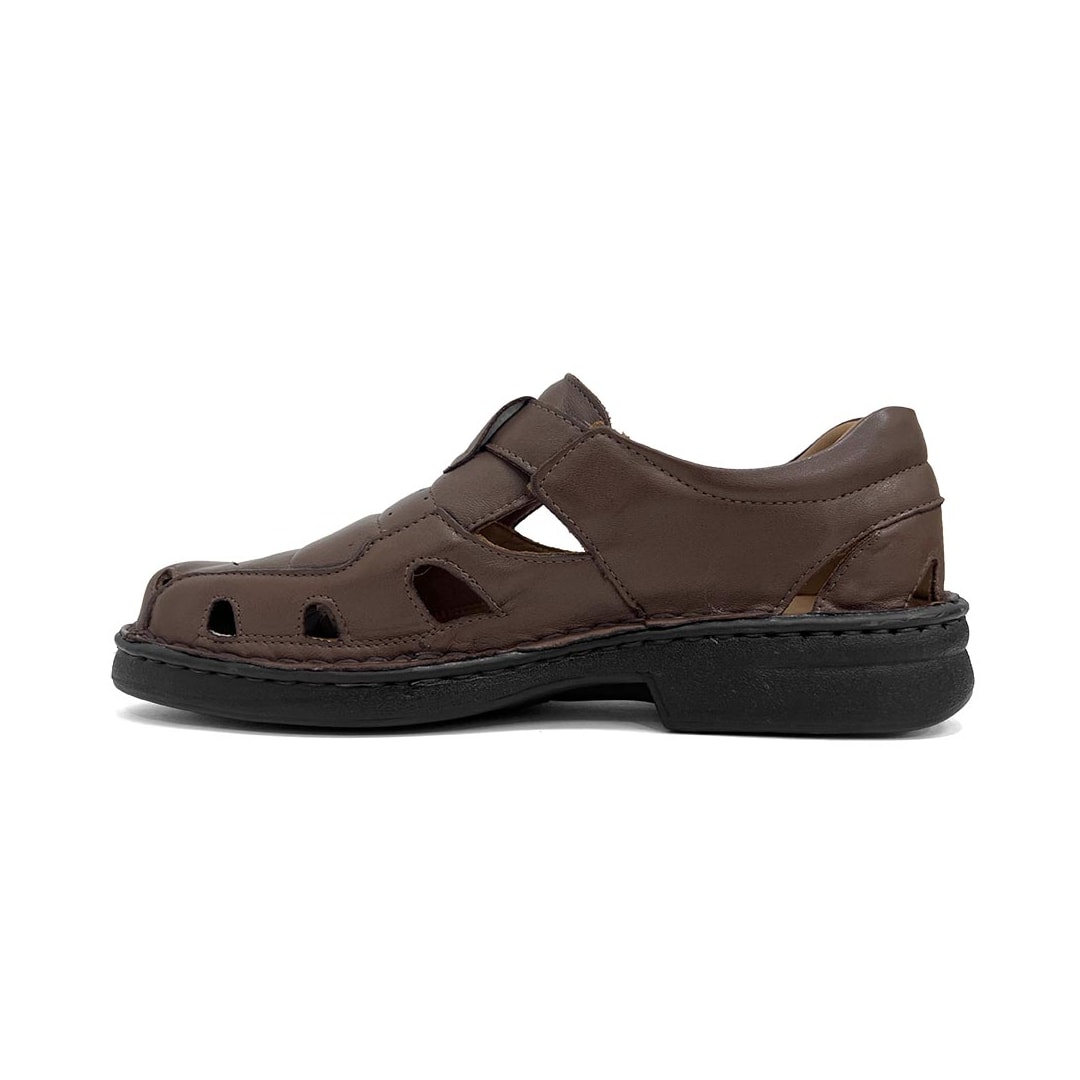 Sandália Leveterapia Masculina Couro L44004 Cafe Sandália Leveterapia Masculina Couro L44004 Cafe