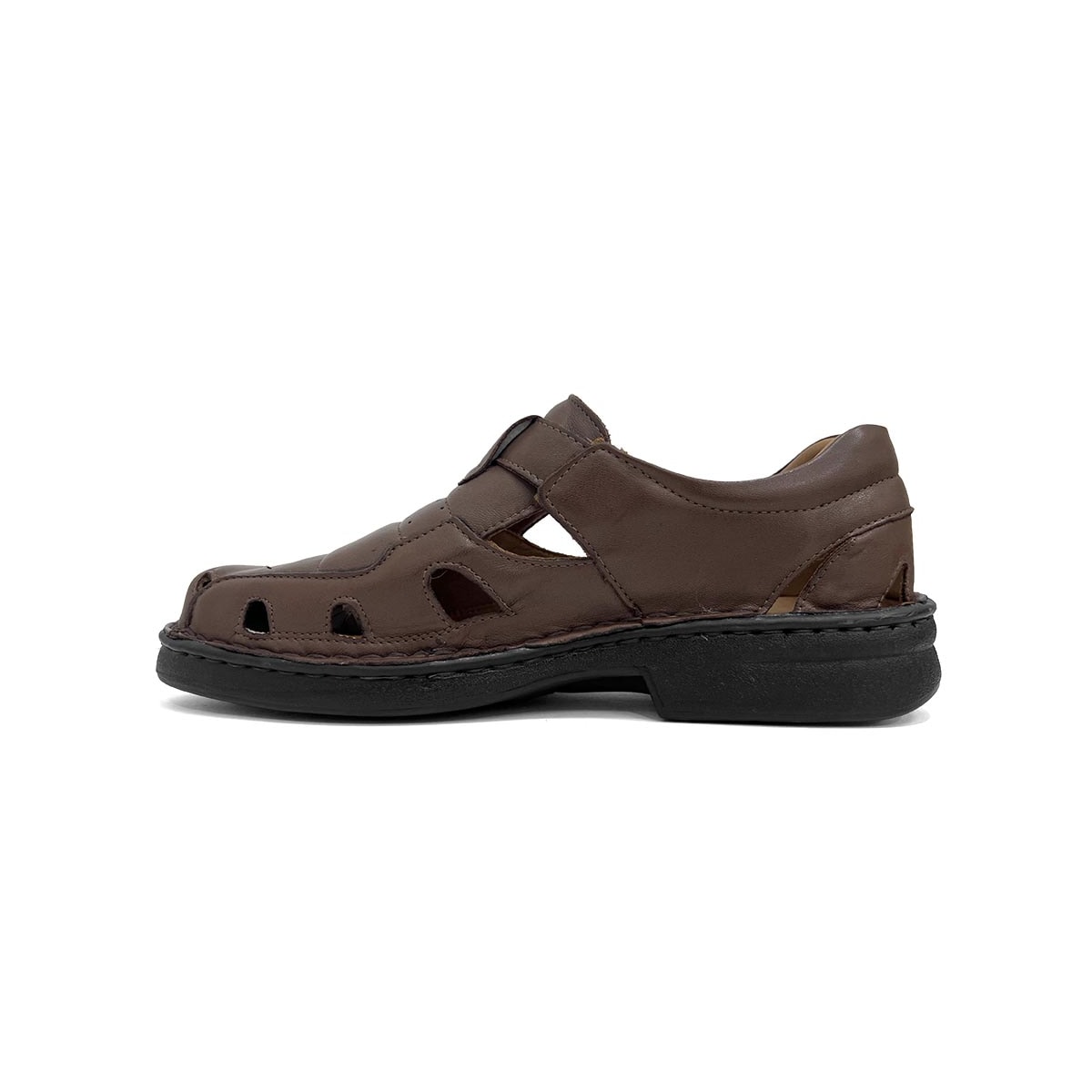 Sandália Leveterapia Masculina Couro L44004 Cafe Sandália Leveterapia Masculina Couro L44004 Cafe