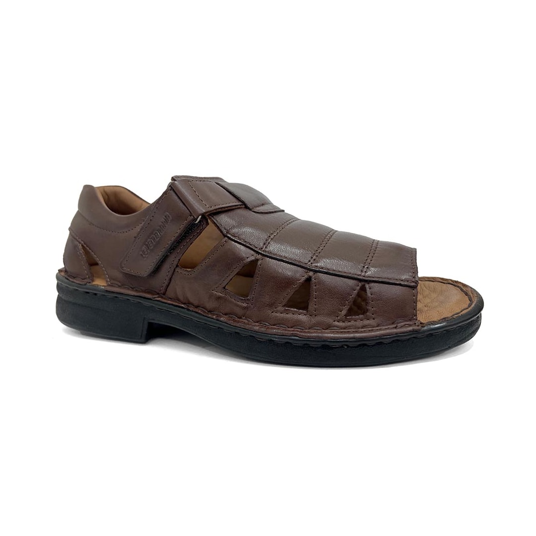 Sandália Leveterapia Masculina Em Couro L44003 Cafe Sandália Leveterapia Masculina Em Couro L44003 Cafe
