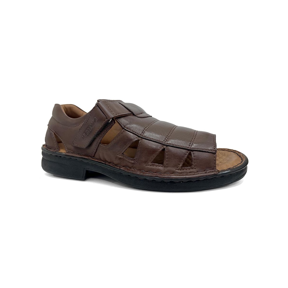 Sandália Leveterapia Masculina Em Couro L44003 Cafe Sandália Leveterapia Masculina Em Couro L44003 Cafe