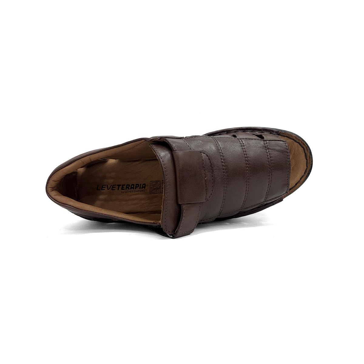 Sandália Leveterapia Masculina Em Couro L44003 Cafe Sandália Leveterapia Masculina Em Couro L44003 Cafe