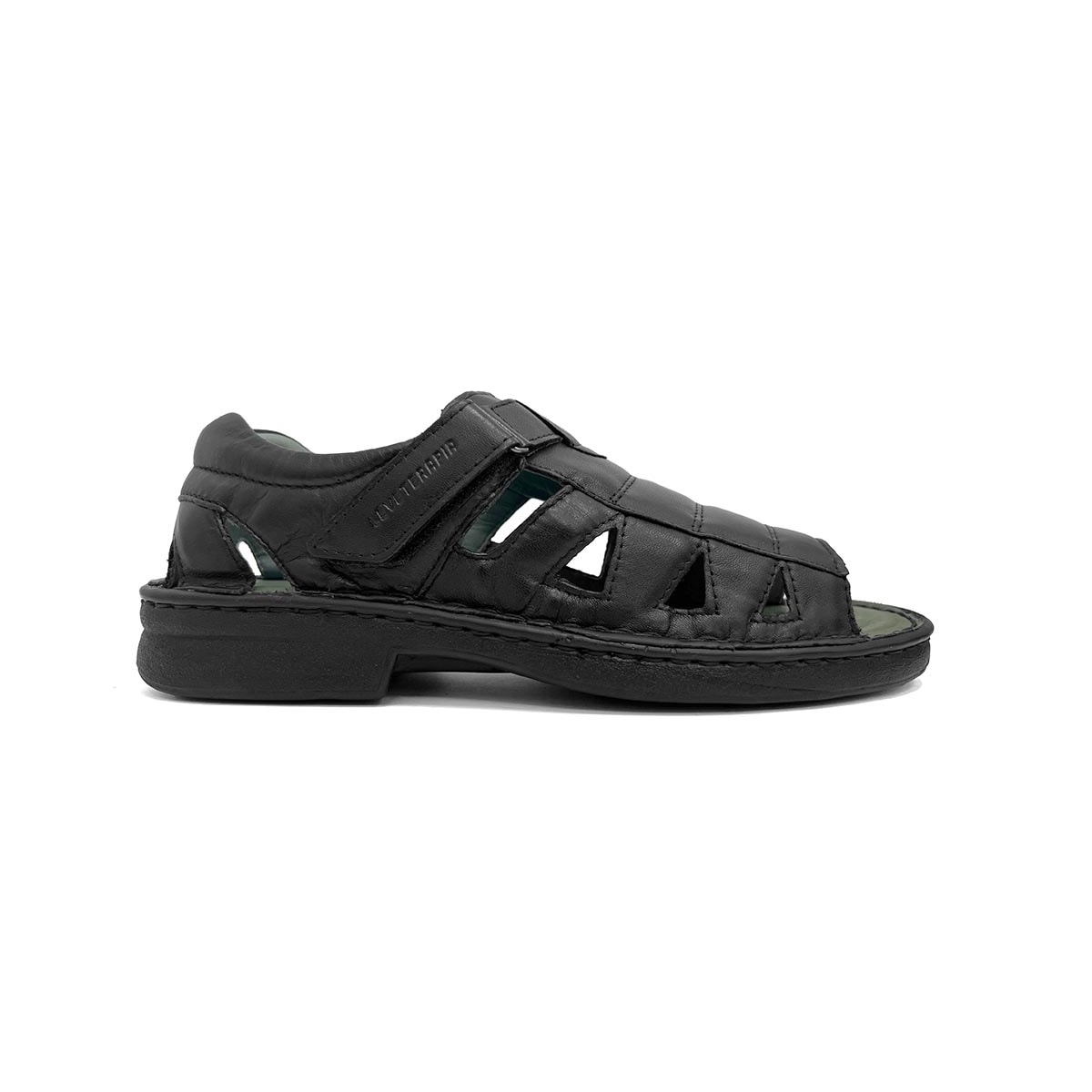 Sandália Leveterapia Masculina Em Couro L44003 Preto Sandália Leveterapia Masculina Em Couro L44003 Preto