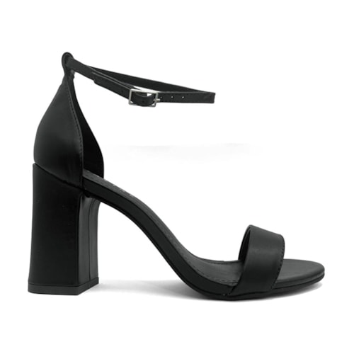 Detalhe - Sandália Lia Line Salto Bloco Couro 2318.71676 Preto