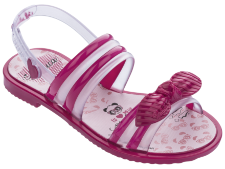 SANDALIA LULUCA PANDA LOVE MENINA GRENDENE - ROSA/VIDRO - Linha Conforto