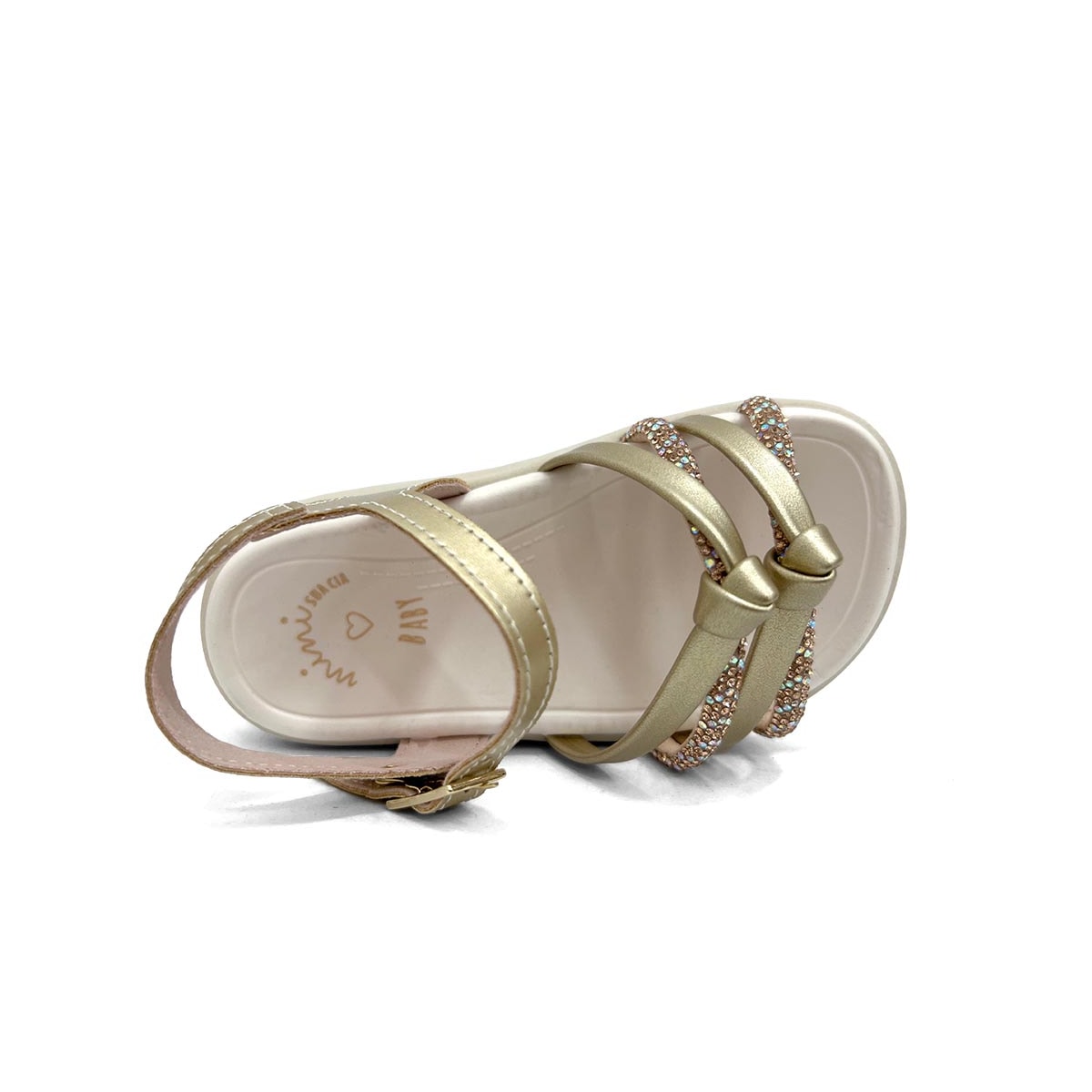 Sandália Mini Sua Cia 7051.00635 Light Gold