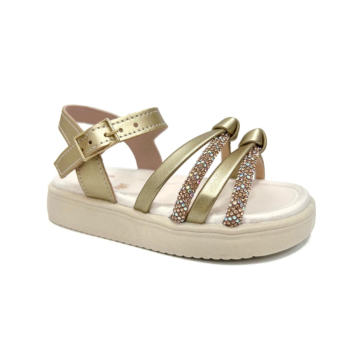 Sandália Mini Sua Cia 7051.00635 Light Gold Sandália Mini Sua Cia 7051.00635 Light Gold